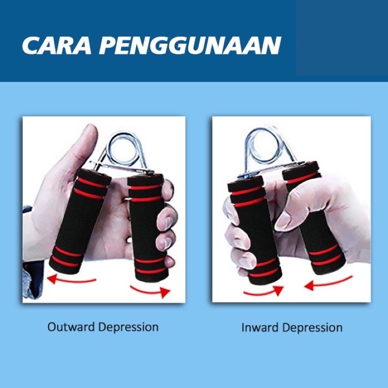 Hand Grip Alat Gym Fitness Otot Lengan Portable Latihan Otot Tangan