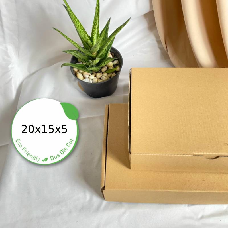 

Dus Packing 20x15x5 Die Cut - Karton Box Kardus Eco-Friendly