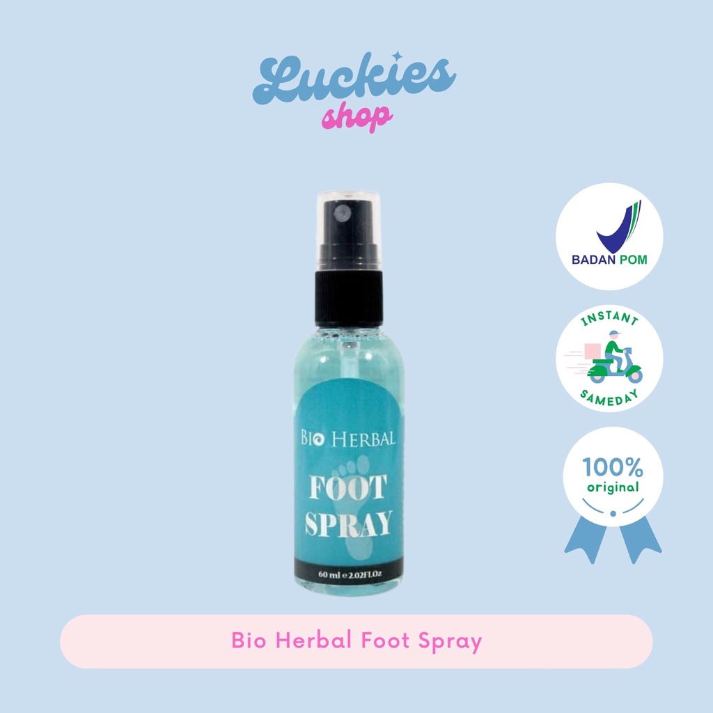 Foot Spray Bio Herbal - Penghilang Bau Kaki - Semprotan Kaki - Deodoran Kaki