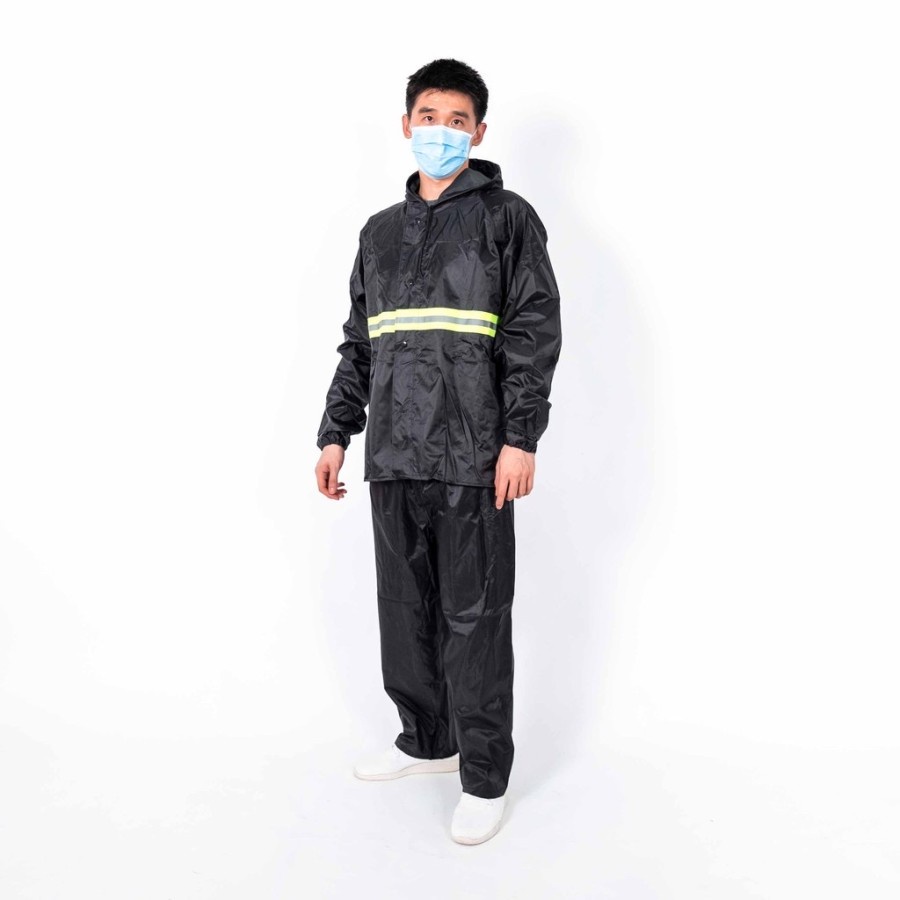 Jas Hujan Waterproof Anti Rembes Anti Bocor Bahan Parasut Tebal | Jas Hujan UNISEX | Jas Hujan Setelan Dewasa RAINCOAT