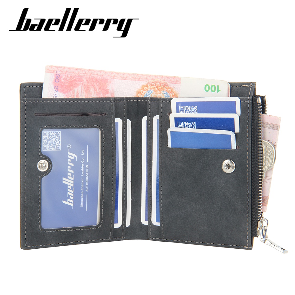 BAELLERRY DR071 Dompet Pria Bahan Kulit PU Leather Premium WATCHKITE WKOS