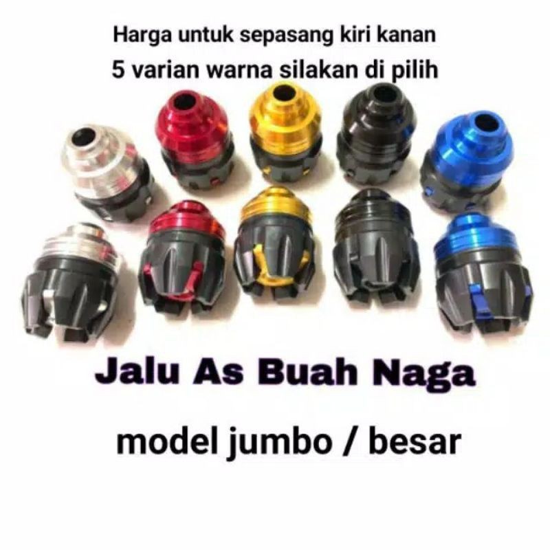 # jalu as buah naga jalu as roda  jalu as variasi jalu as nmax mio aerox pcx vario beat cbr universal bnp