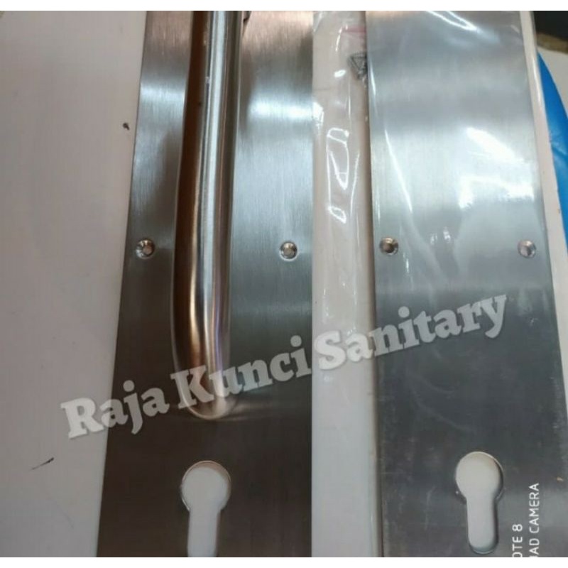 Push Plat + Lubang Kunci Stainless/Gagang Pintu/Pegangan Pintu