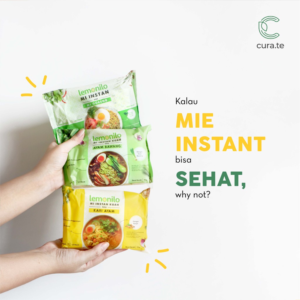 LEMONILO MIE INSTAN GORENG KUAH PEDAS KOREA | MI SEHAT ALAMI NOODLE