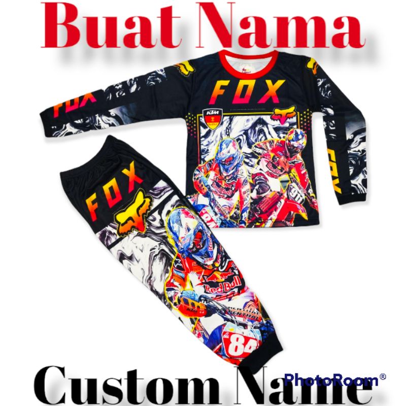 SETELAN BAJU ANAK SPONGEBOB #JERSEY MOTOR CROSS