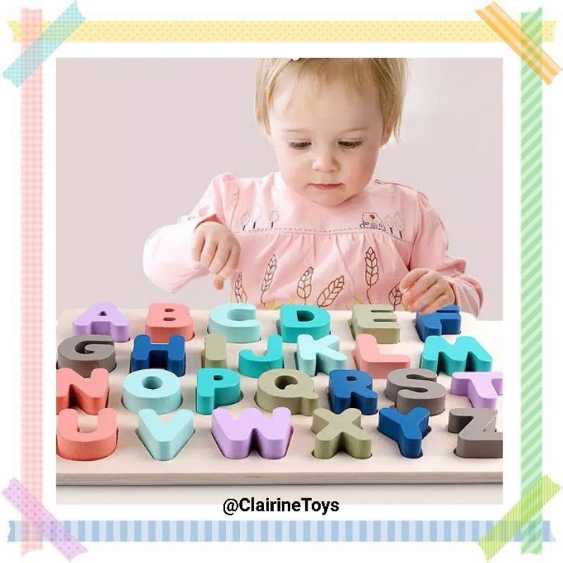 PUZZLE KAYU HURUF - PUZZLE KAYU ANGKA - PUZZLE KAYU SHAPES