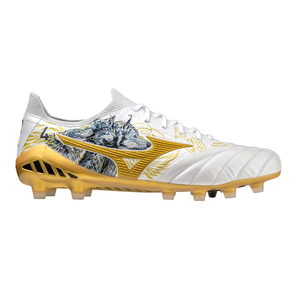 GRATIS ONGKIR !!! SEPATU SEPAK BOLA ORIGINAL MIZUNO MORELIA NEO 3 SR4 ELITE WHITE GOLD TERBARU SERGIO RAMOS ORIGINAL