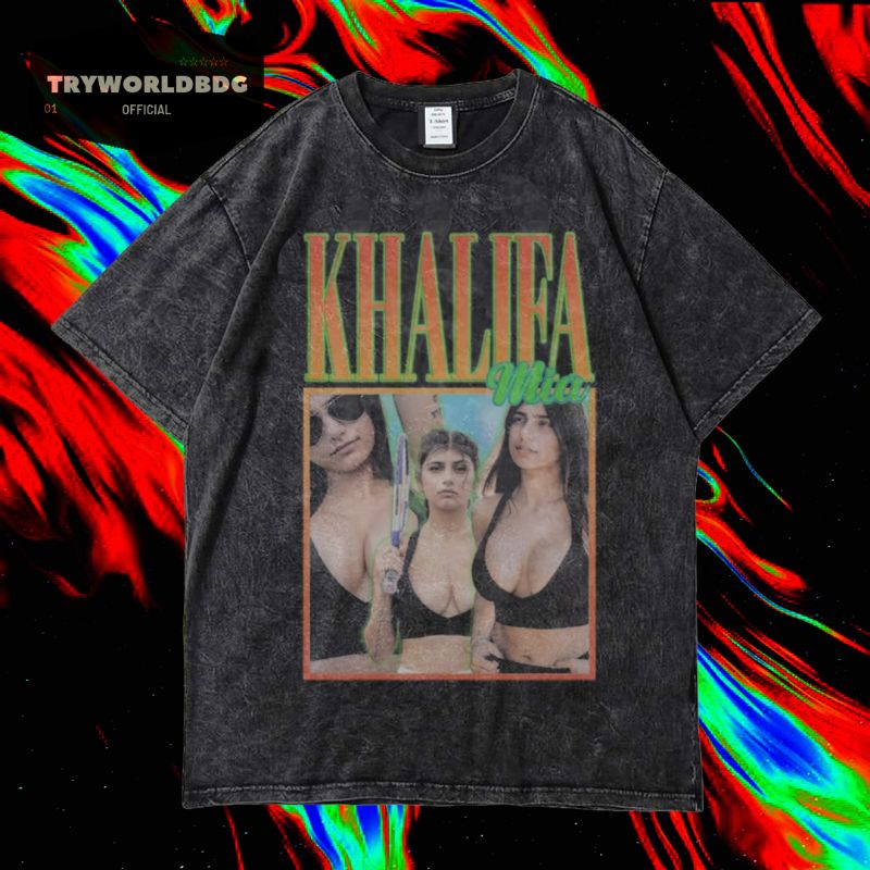 KAOS OVERSIZED / KAOS WASHED / OVERSIZED T SHIRT / KAOS THE MIA KHALIFA HOMAGE TEE