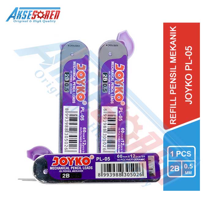 

Isi Ulang Pensil Mekanik 2B Joyko [PL-05] / Refill Mechanic Pencil