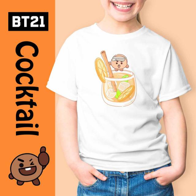 Cocktail BT 21 kaos oblong pria wanita anak couple family custom