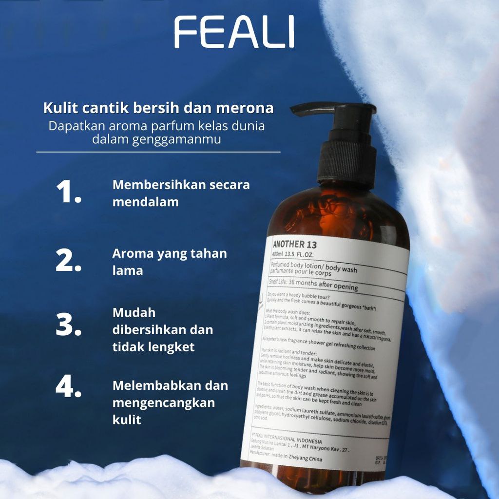 Feali Perfume Body Wash Shower Gel Sabun Mandi Hand Body Lotion