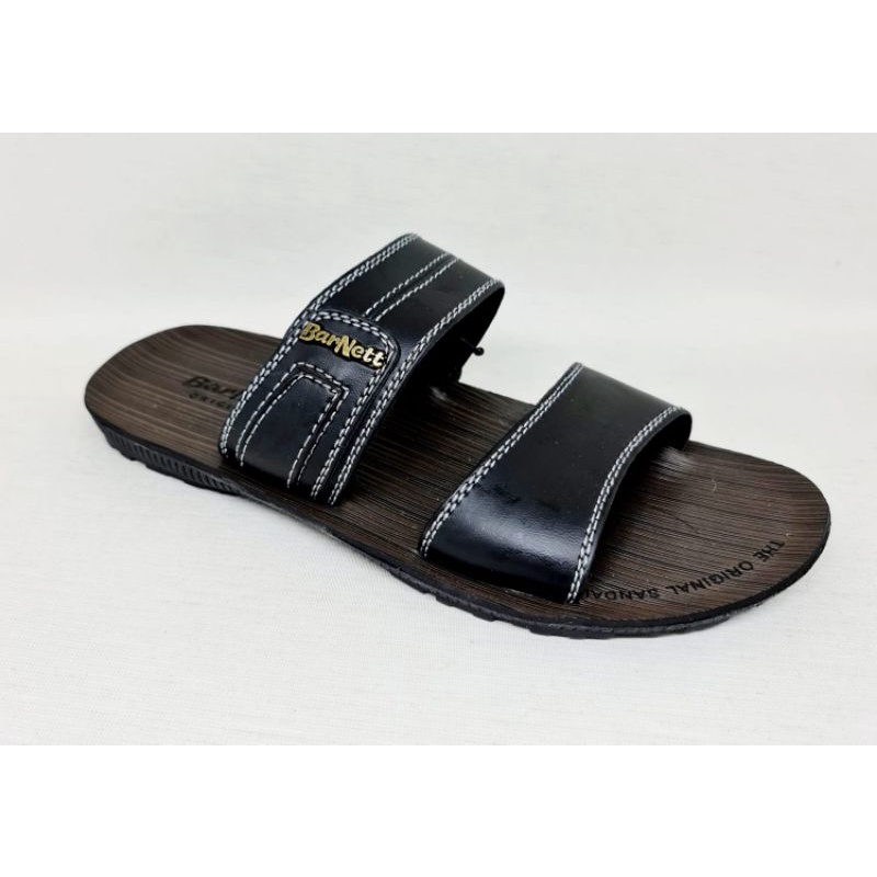 BARNETT RALLY MAX 01 - SANDAL SLOP CASUAL PRIA DEWASA MERK BARNETT-Black