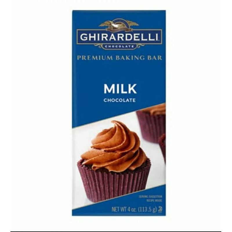 

Ghirardelli Premium Baking Bar Milk Chocolate Cokelat Susu USA