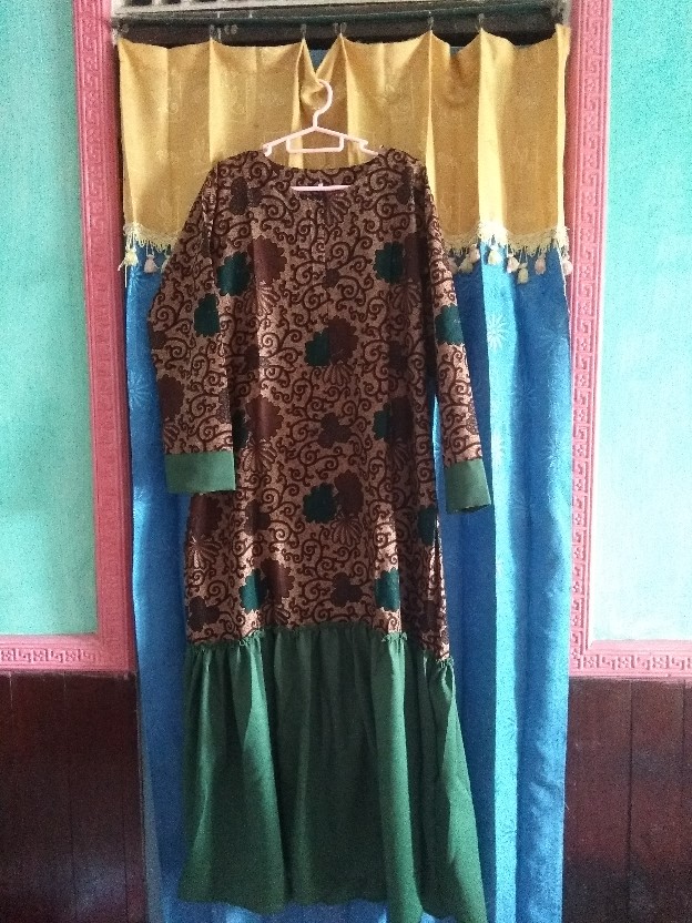 Gamis Meisya Stile/gamis Rempel/gamis Katun Batik/gamis Corak Warna