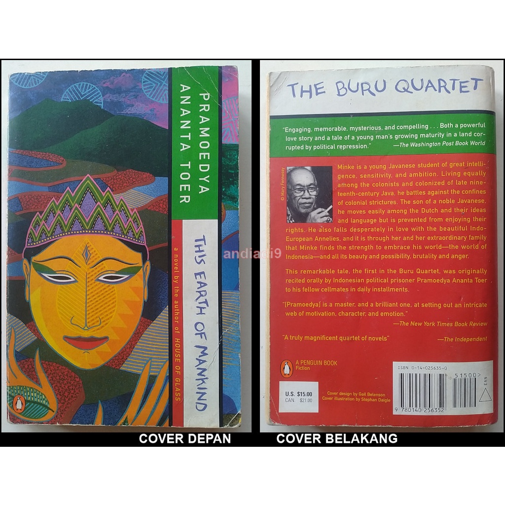 THIS EARTH OF MANKIND PRAMOEDYA ANANTA TOER ORIGINAL
