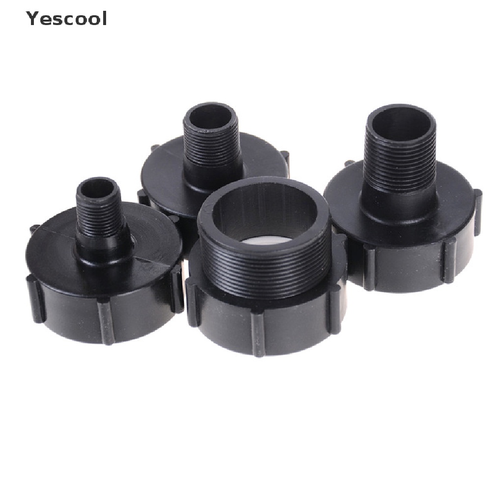 Yescool IBC Tote Tank Drain Adapter Coarse Thread 2&quot; To 1/2&quot; 3/4&quot; Garden Hose .