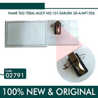 

[PACK] Name Tag Multi / Tanda Peserta Peniti Plastik MURAH RB9