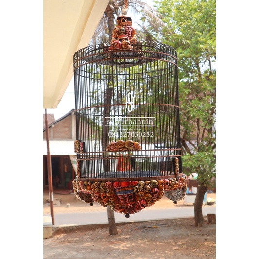 sangkar murai motif tengkorak sangkar ukir sangkar ukir burung murai