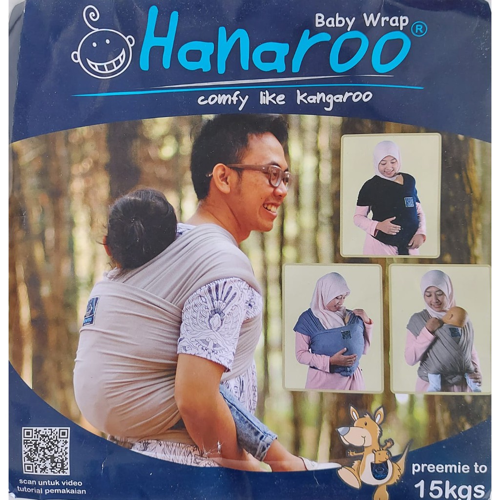 Hanaroo Motif Baby Wrap HNR-BWMT gendongan bayi MOTIF RANDOM