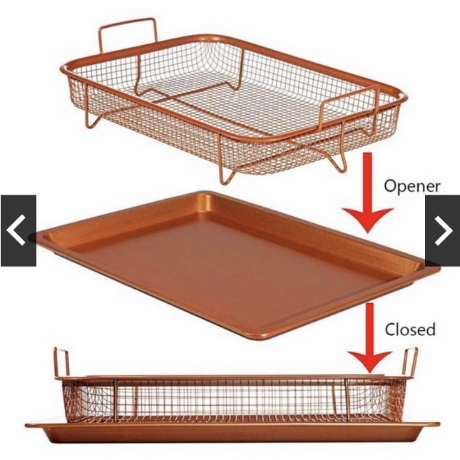 Kingsbakeware Cooper Crisper Tray Fika / Oven Tray / Peniris Minyak / Cooling Rack / Baking Tray