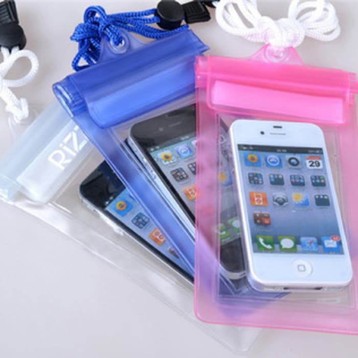 PLASTIK HP ANTI AIR UNIVERSAL WATERPROOF SMARTPHONE CASE MULTIFUNGSI - WARNA ACAK