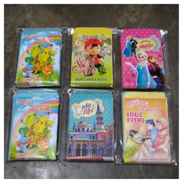 Amplop Lebaran Amplop Idul Fitri Amplop Karakter Lucu 8pcs Ukuran M