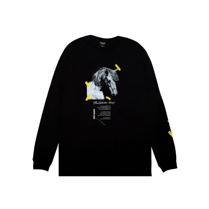 Wellborn LS horse Black Tshirt