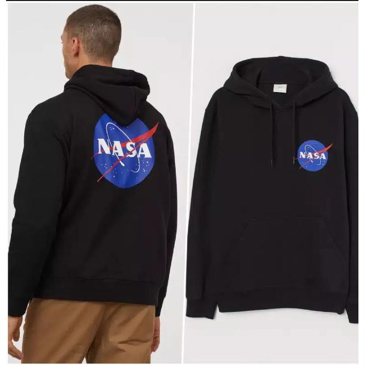 [Bayar Di Tempat] Jaket Sweater Problem / Hoodie NASA H&amp;M Fleece Tebal