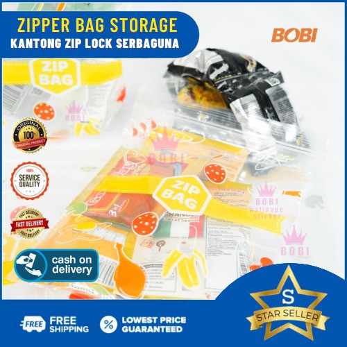 Zipper Bag / Kantong Zip Lock Waterproof / ZIPPER STORAGE BAG