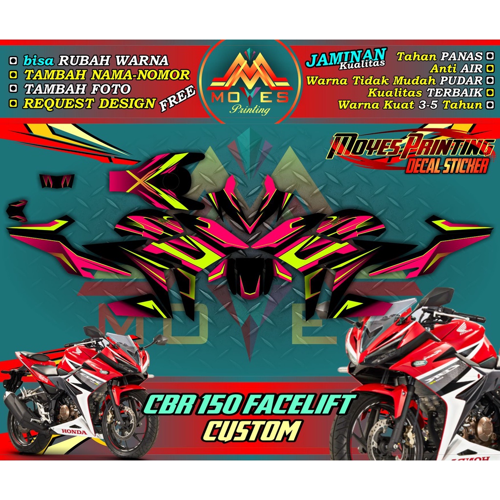 Decal CBR 150R New Full Body - DEcal stiker full body honda cbr 150R