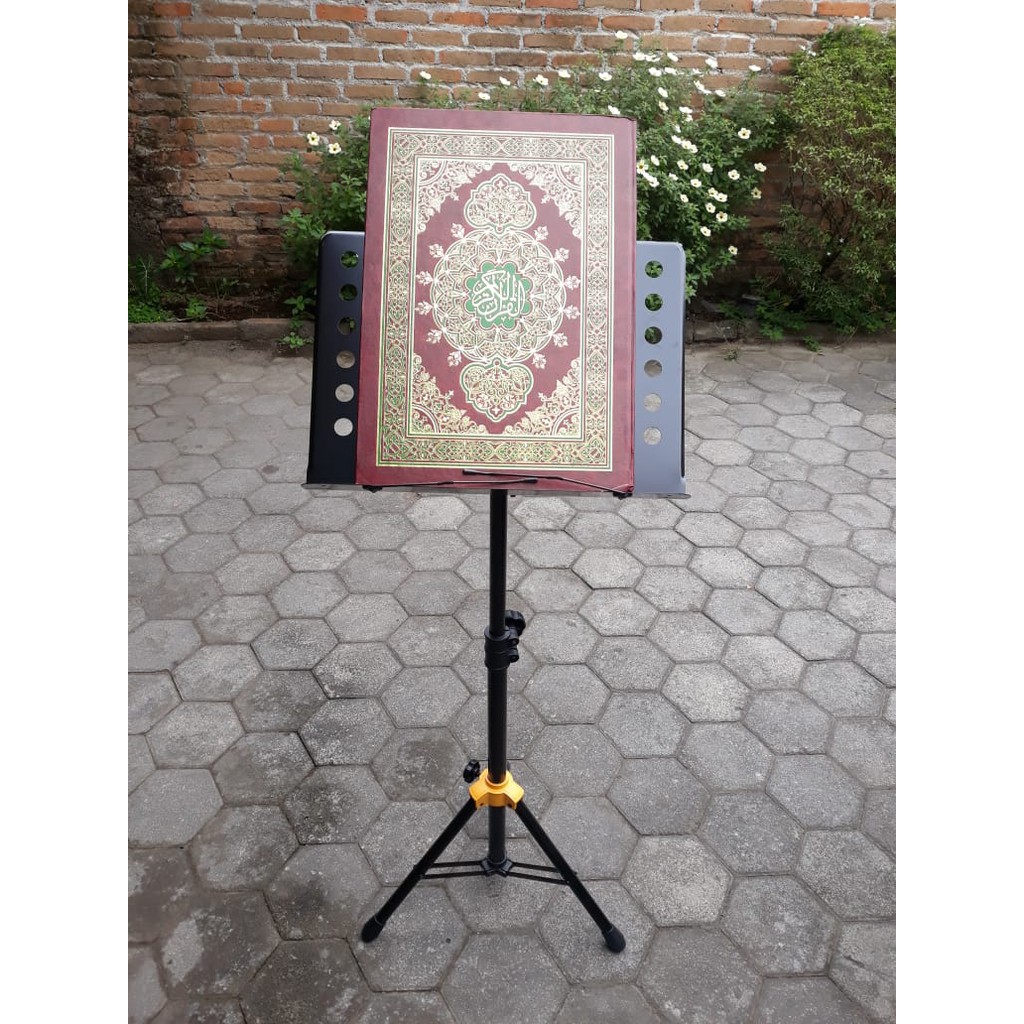Paket Alquran Plus Alquran Beirut Import Jumbo Besar + Set Dudukan Standing Tripod
