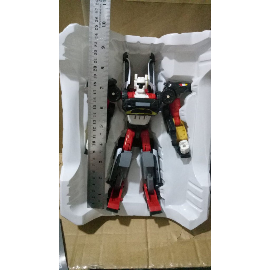 CTU Tobot Tritan Hitam Merah Putih 516 Mini Ukuran Robot 25cm New Arrival