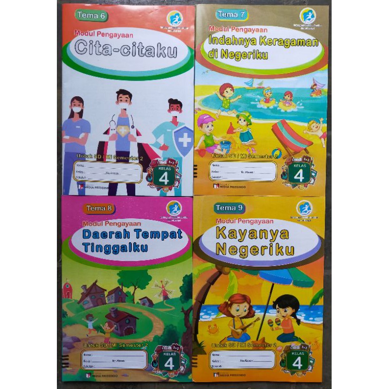 LKS Modul Pengayaan 4 Tematik SD Kelas 4 Semester 2 Kurtilas Revisi Terbaru