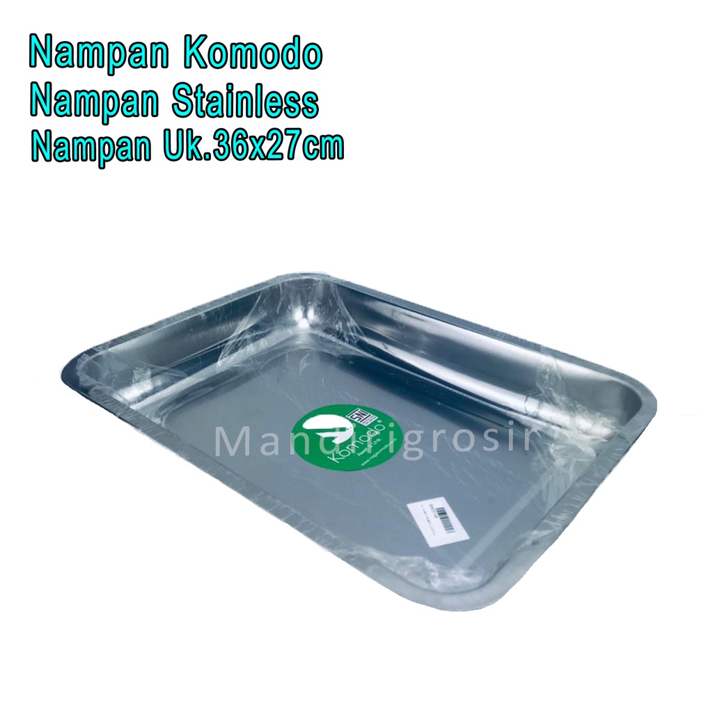 Nampan Stainless *Nampan Komodo * Nampan Serbaguna * Uk.36x27cm