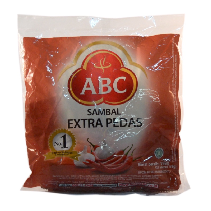 

Abc Sambal Extra Pedas Sachet 24S 9Gr
