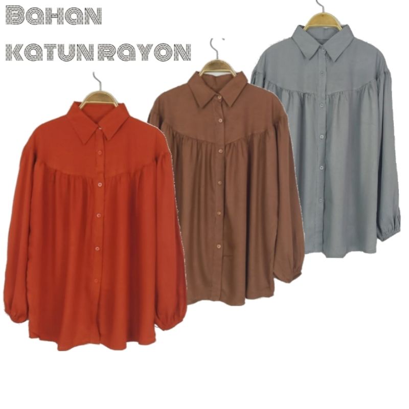 AQO YUAN KEMEJA BLOUSE RAYON