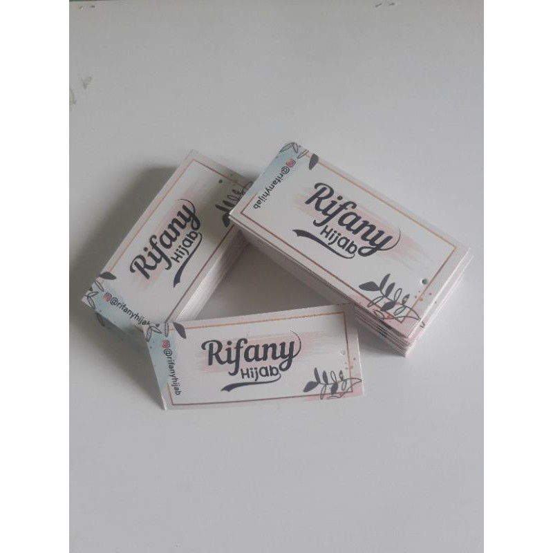 

hangtag label baju custom 4x7 hang tag hantag handtag handstag hanstag hangtags hentek nametag nemtek price tag lebel merek baju lebel baju label pakaian label hijab label kertas