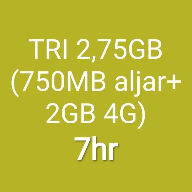 Tri 2,75GB 7hr