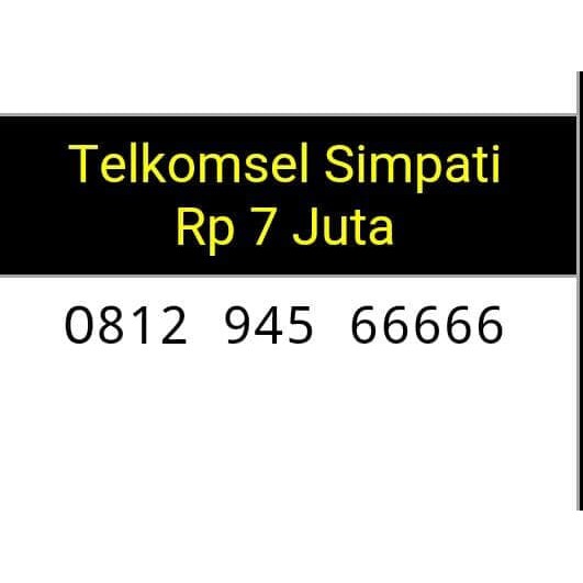 NOMOR CANTIK(0812 945 66666)TSEL SIMPATI,PANCA 66666#t
