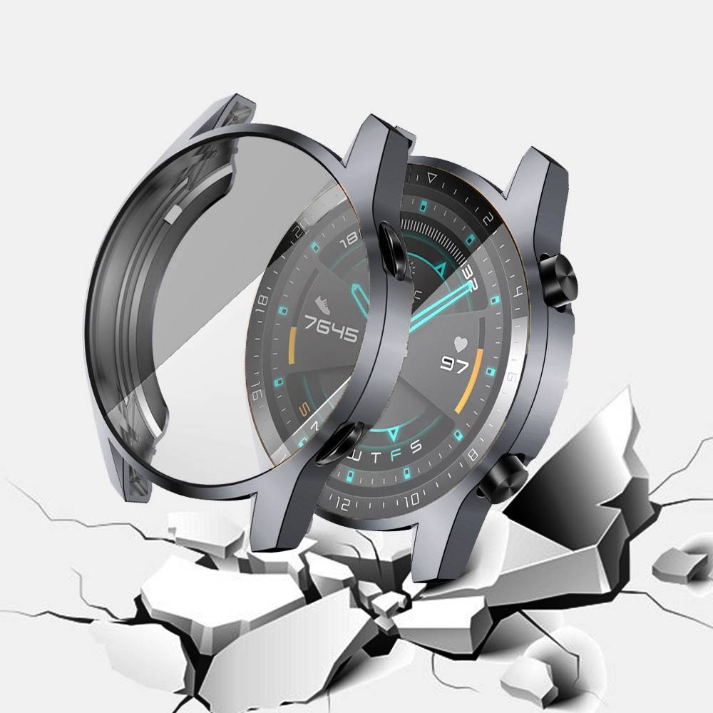 2in1 Case Bumper Pelindung Layar Bahan Tpu Untuk Huawei Watch Gt 2 42mm 46mm Gt2