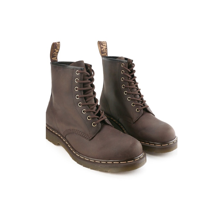 SEPATU BOOT WANITA DR MARTENS ORIGINAL DOCMART 8 EYE DARK BROWN