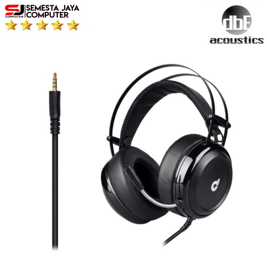 dbE Acoustics GM250 Pro Gaming Headphone dengan 3.5mm Jack Original