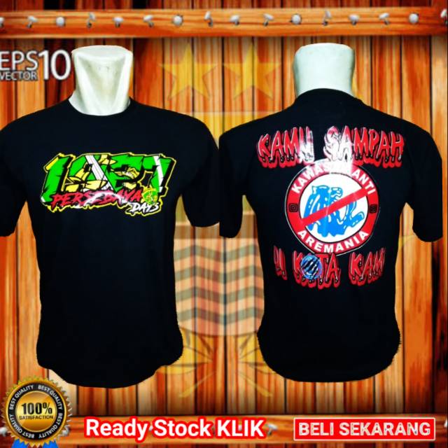 BESET SELLER Kaos Persebaya anti Arema sampah rasis pria wanita m - xxl