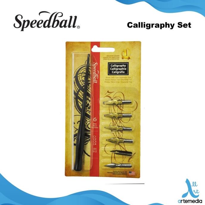 

(BISA COD) Pena Kaligrafi Speedball Calligraphy Pen Nib and Penholder Set TERPERCAYA Kode 1475