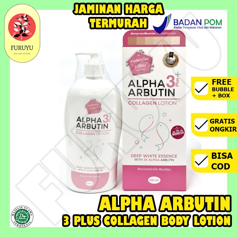 Alpha Arbutin 3 Plus Collagen Body Lotion Handbody Whitening Lotion