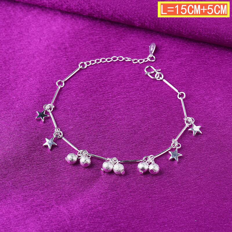 50 gaya 925 gelang perak asli, aksesoris perhiasan fashion Jepang dan Korea-48