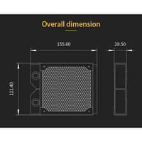 BARROW Dabel-30a 120 Cooper Radiator 120mm (Ketebalan 30mm)