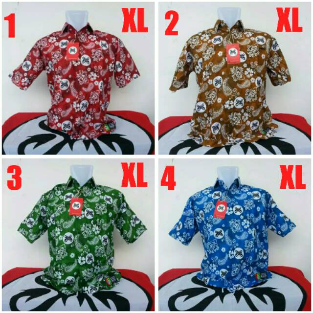 Kemeja pendek Batik Slank / Baju Batik Slank United Original