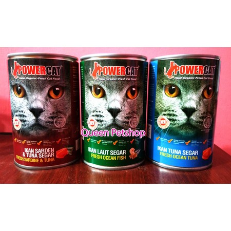 Power cat kaleng adult 400gr - Makanan kucing powercat adult basah 400gr