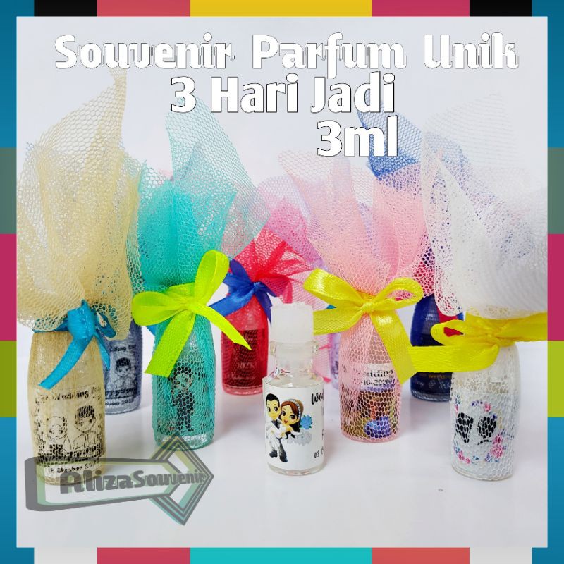 Souvenir Pernikahan Akikah Ulang Tahun Sovenir Wedding Model Parfum Kemas Cantik Unik elegant Termur